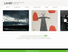 Tablet Screenshot of laneycontemporary.com